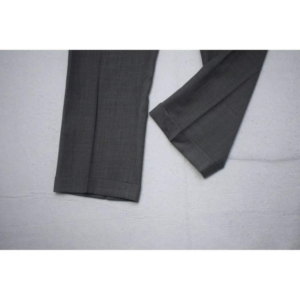 Ballin Comfort EZE Super 110s Wool Dress Pants Gray Flat Mens‎ Size 32 x 27